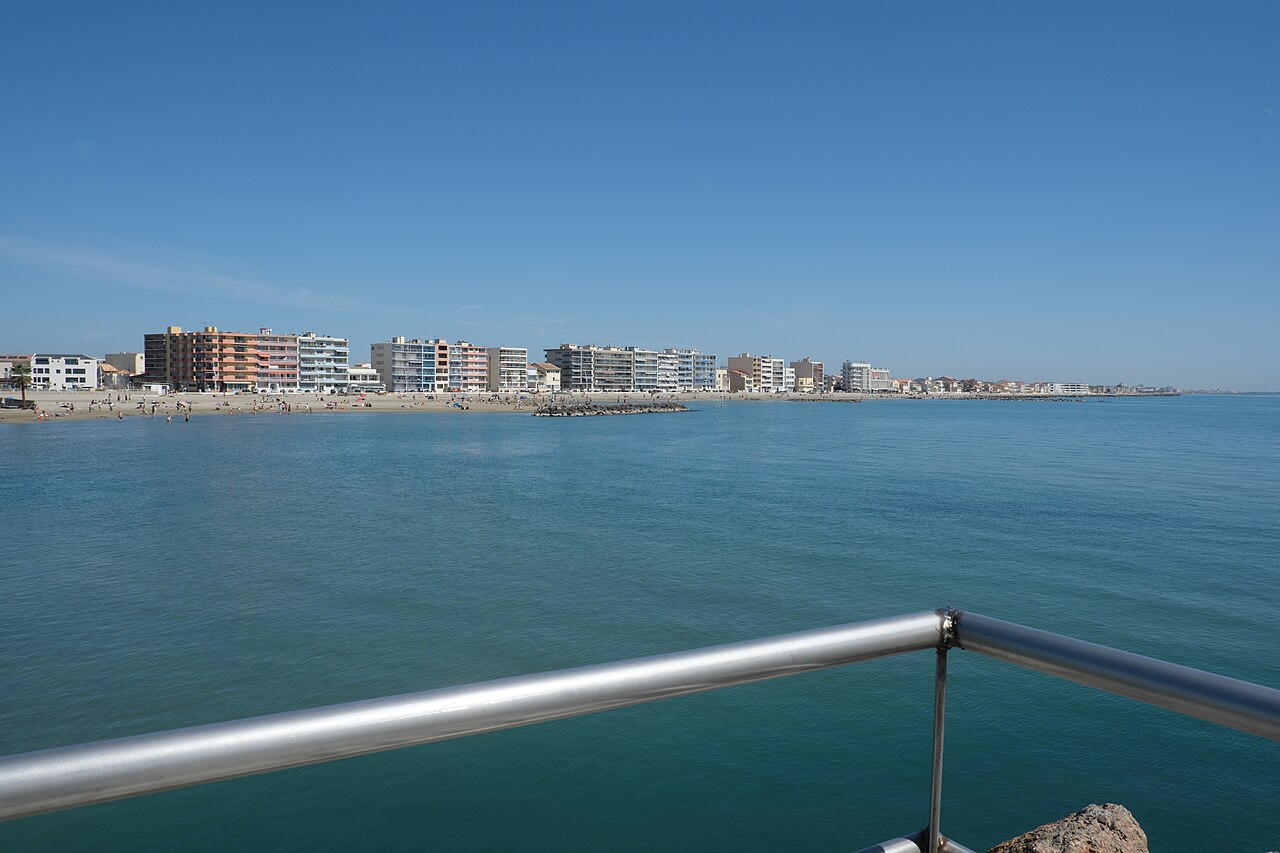 Le front de mer et la plage de Palavas-les-Flots